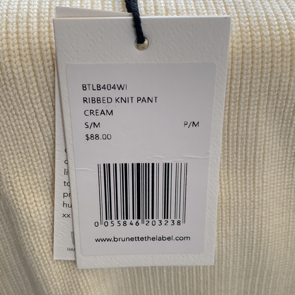 Brunette The Label Ribbed Knit Pant - Picture 3 of 3